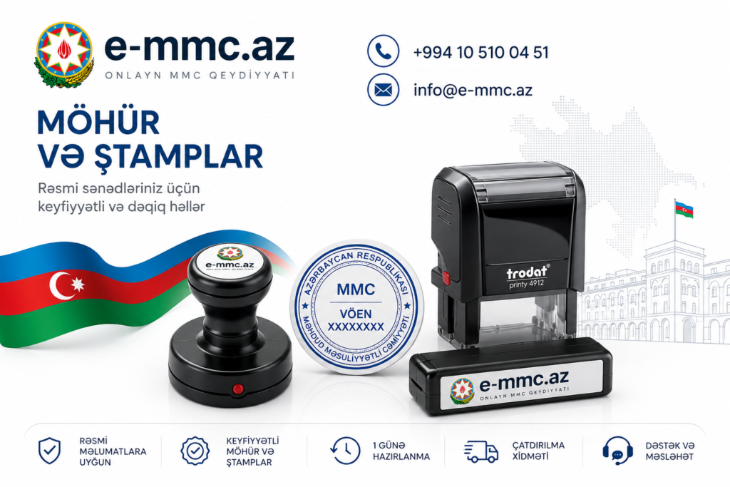 möhür e-mmc.az möhür və ştam sifarişi